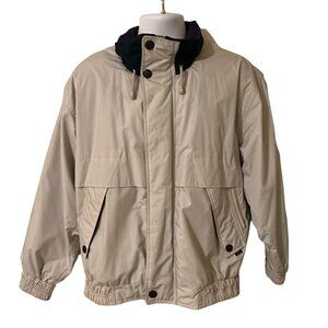 80s VTG London Fog Windbreaker Jacket Talon Zipper Zip Out Liner Med Grandpa